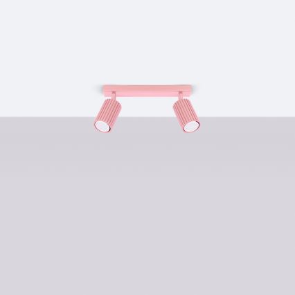 Brilagi - LED-spot CRESTO 2xGU10/10W/230V lyserød