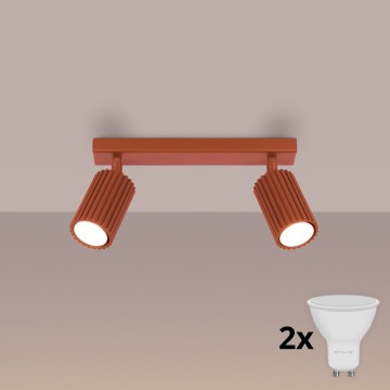 BRILAGI - LED-spot CRESTO 2xGU10/10W/230V orange