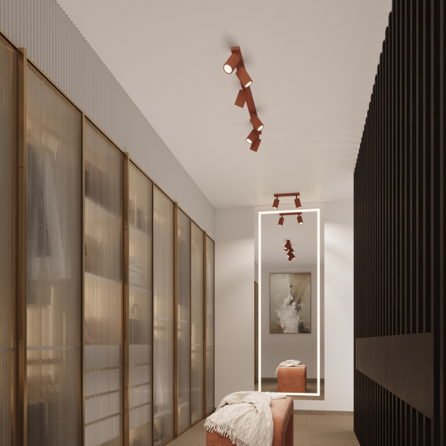 Brilagi - LED-spot CRESTO 2xGU10/10W/230V rød