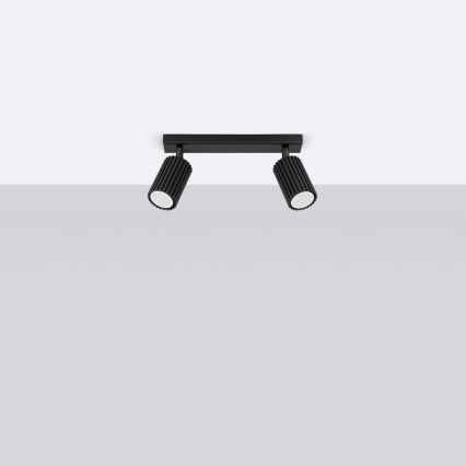 Brilagi - LED-spot CRESTO 2xGU10/10W/230V sort