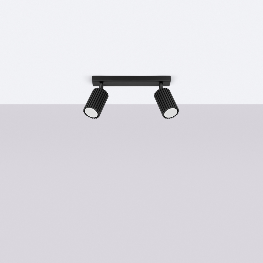 Brilagi - LED-spot CRESTO 2xGU10/10W/230V sort