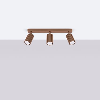 Brilagi - LED-spot CRESTO 3xGU10/10W/230V brun