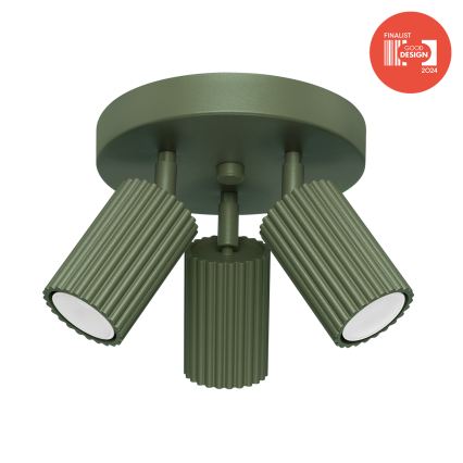 Brilagi - LED-spot CRESTO 3xGU10/10W/230V grøn