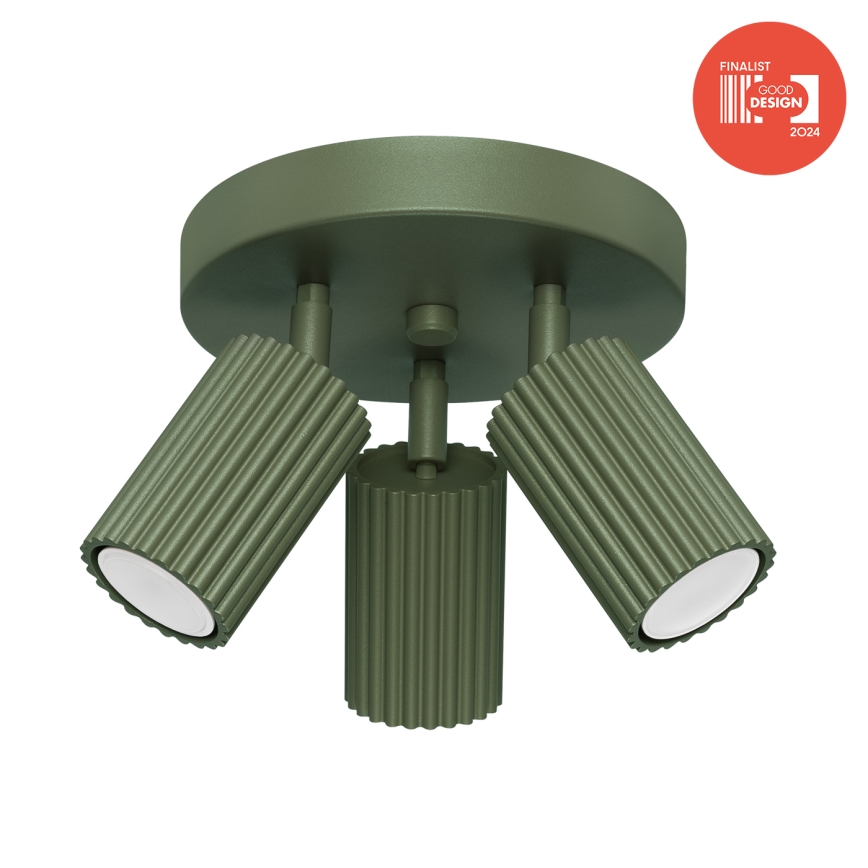 Brilagi - LED-spot CRESTO 3xGU10/10W/230V grøn
