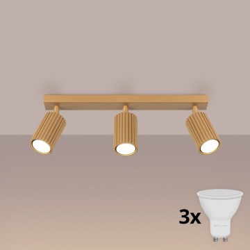 Brilagi - LED-spot CRESTO 3xGU10/10W/230V guld