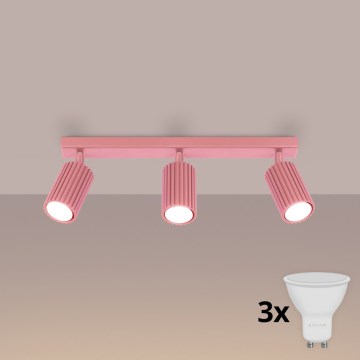 Brilagi - LED-spot CRESTO 3xGU10/10W/230V rosa