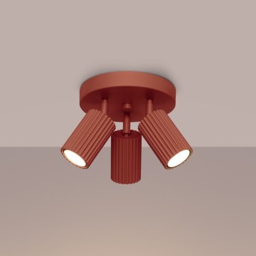 Brilagi - LED-spot CRESTO 3xGU10/10W/230V, rød