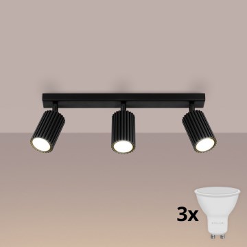 Brilagi - LED-spot CRESTO 3xGU10/10W/230V sort