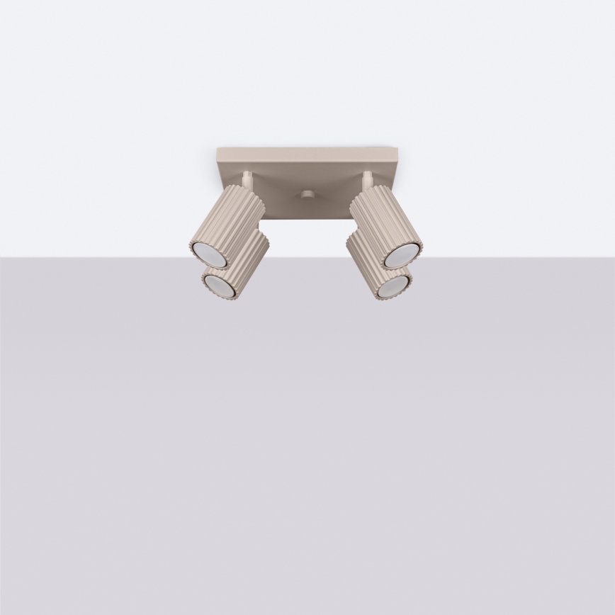 Brilagi - LED-spot CRESTO 4x GU10/10W/230V taupe