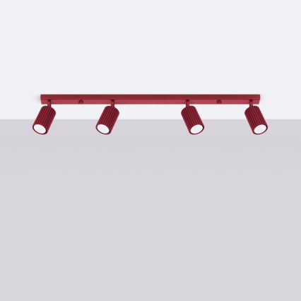 Brilagi - LED-spot CRESTO 4xGU10/10W/230V burgunder