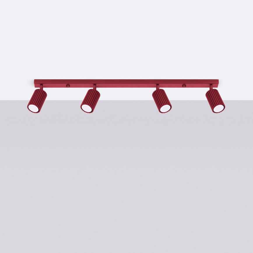 Brilagi - LED-spot CRESTO 4xGU10/10W/230V burgunder