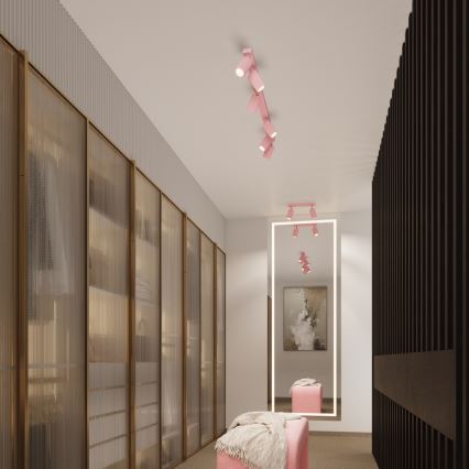 Brilagi - LED-spot CRESTO 4xGU10/10W/230V rosa