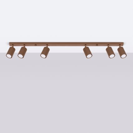 Brilagi - LED-spot CRESTO 6xGU10/10W/230V brun