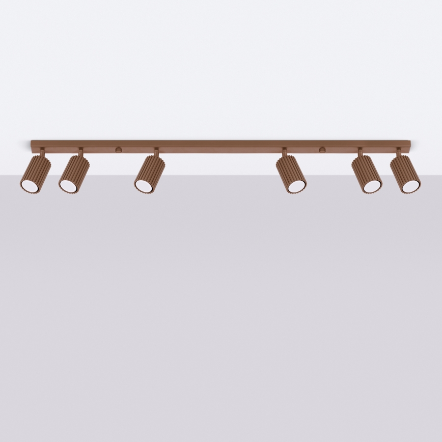 Brilagi - LED-spot CRESTO 6xGU10/10W/230V brun