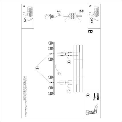 Brilagi - LED-spot CRESTO 6xGU10/10W/230V brun