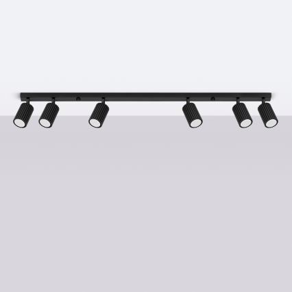 Brilagi - LED-spot CRESTO 6xGU10/10W/230V sort