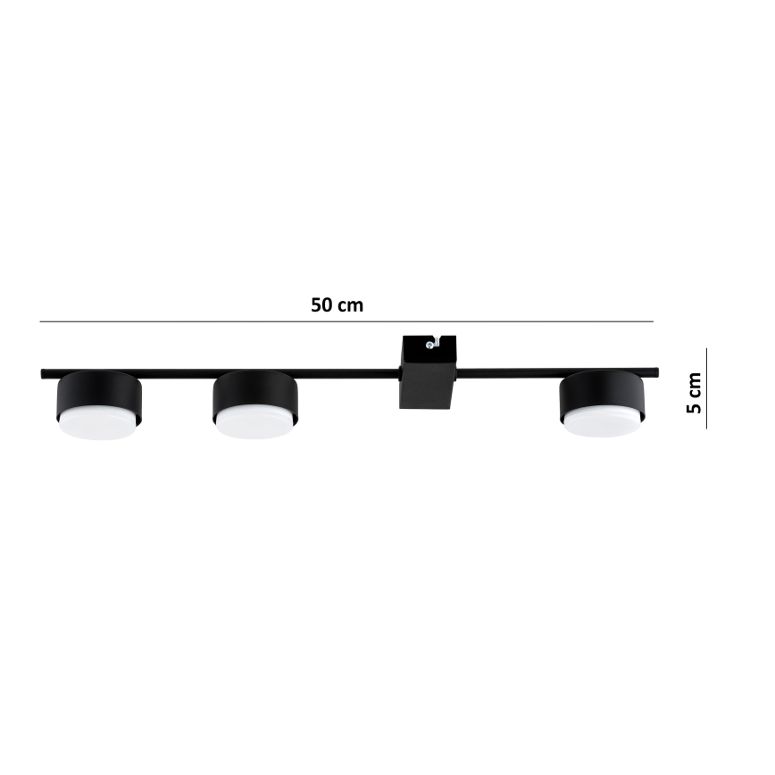 Brilagi - LED spot MONO 3xGX53/30W/230V sort