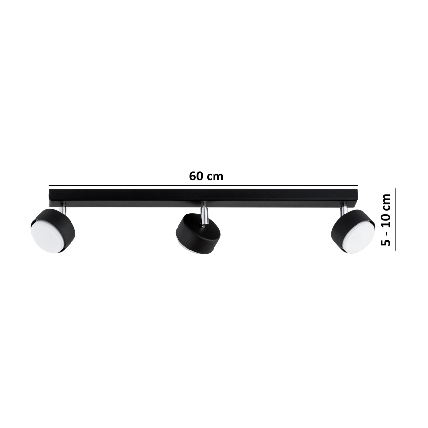 Brilagi - LED-spot MONO 3xGX53/30W/230V sort