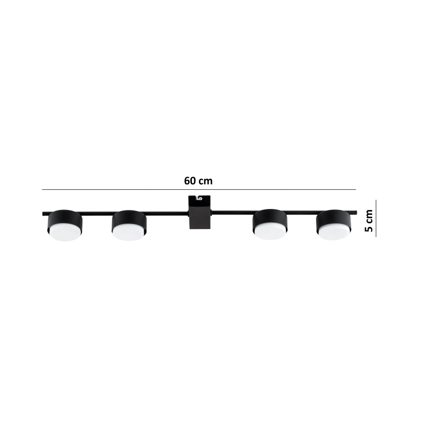 Brilagi - LED-spot MONO 4xGX53/30W/230V sort