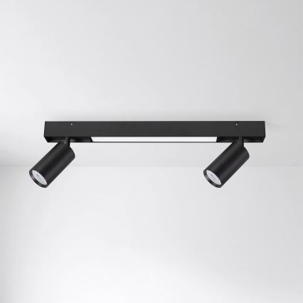 Brilagi - LED-spot SELE 2xGU10/30W/230V + LED/15W sort