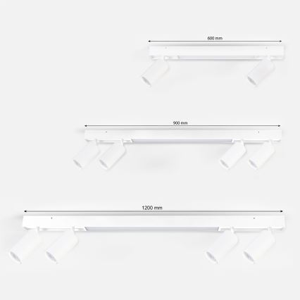 Brilagi - LED-spot SELE 4xGU10/30W/230V + LED/25W hvid
