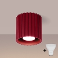 Brilagi - LED-spot SFERA 1xGU10/10W/230V Ø 10 cm bordeaux