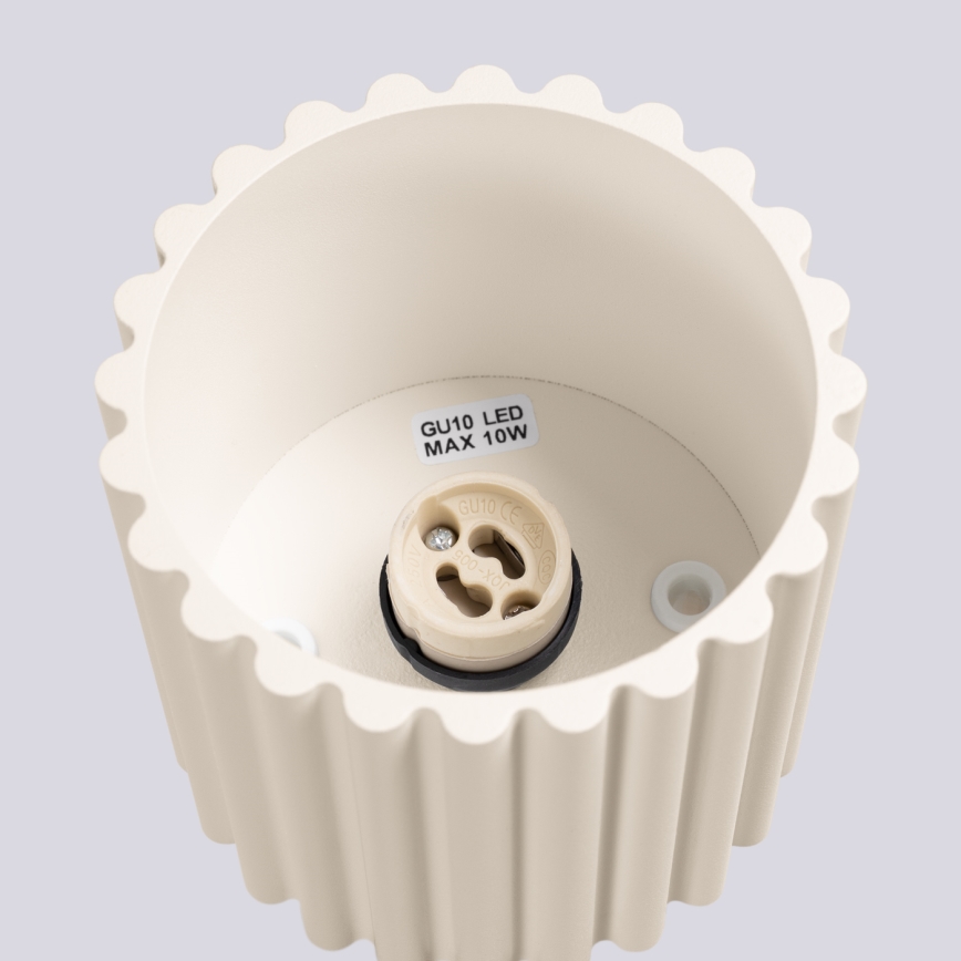 Brilagi - LED-spot SFERA 1xGU10/10W/230V Ø 10 cm cremefarvet