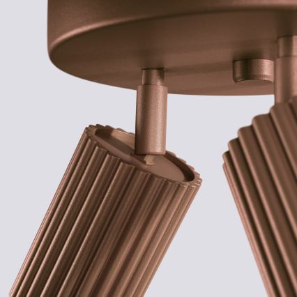 Brilagi - LED-spotarmatur CRESTO 3xGU10/10W/230V brun