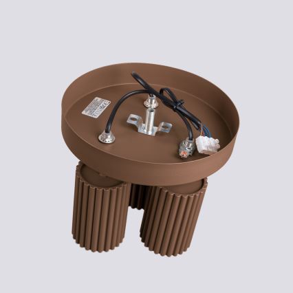 Brilagi - LED-spotarmatur CRESTO 3xGU10/10W/230V brun
