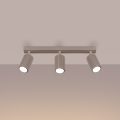 Brilagi - LED-spotarmatur CRESTO 3xGU10/10W/230V taupe
