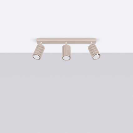 Brilagi - LED-spotarmatur CRESTO 3xGU10/10W/230V taupe