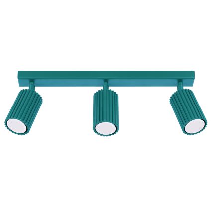 Brilagi - LED-spotarmatur CRESTO 3xGU10/10W/230V turkis