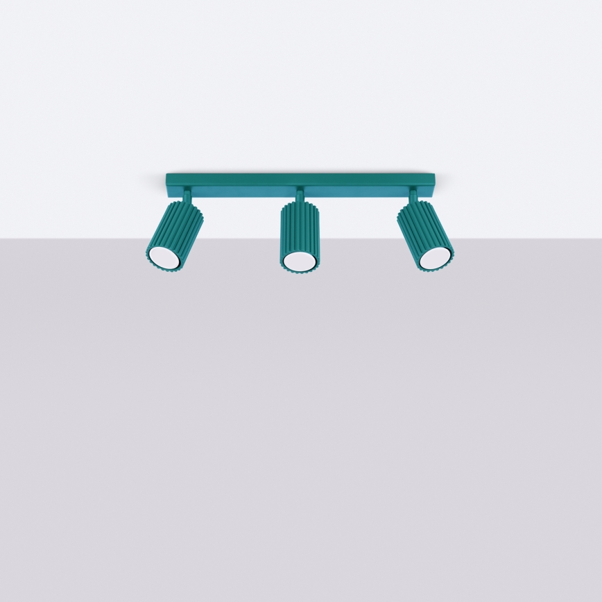 Brilagi - LED-spotarmatur CRESTO 3xGU10/10W/230V turkis