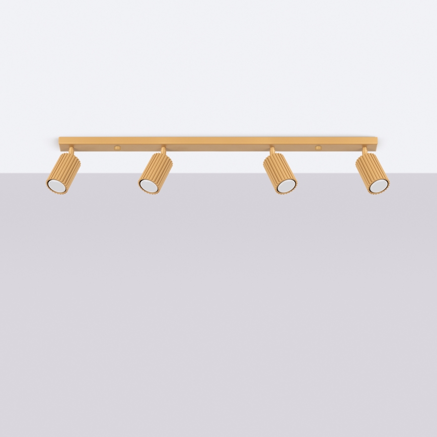 Brilagi - LED-spotarmatur CRESTO 4xGU10/10W/230V guld