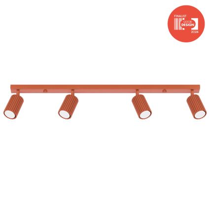 Brilagi - LED-spotarmatur CRESTO 4xGU10/10W/230V rød