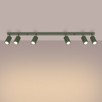 Brilagi - LED-spotarmatur CRESTO 6xGU10/10W/230V grøn