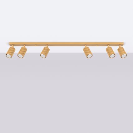 Brilagi - LED-spotarmatur CRESTO 6xGU10/10W/230V guldfarvet