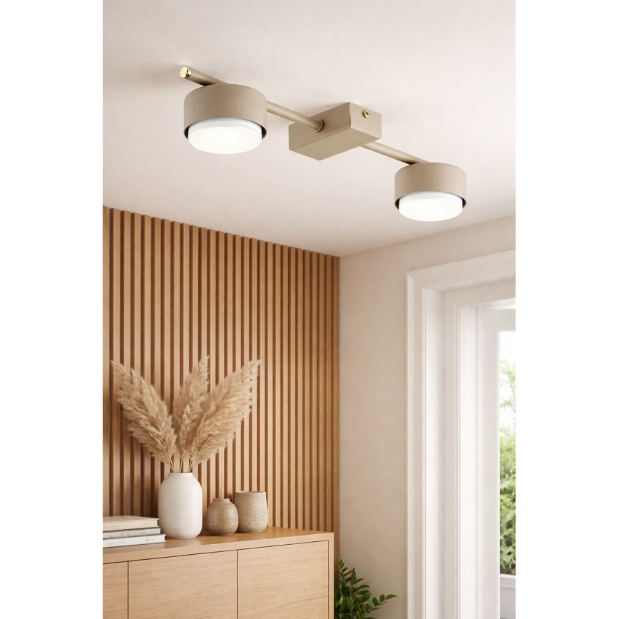 Brilagi - LED-spotarmatur MONO 2xGX53/12W/230V beige