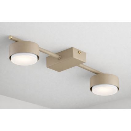 Brilagi - LED-spotarmatur MONO 2xGX53/12W/230V beige