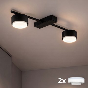 Brilagi - LED spotarmatur MONO 2xGX53/30W/230V sort