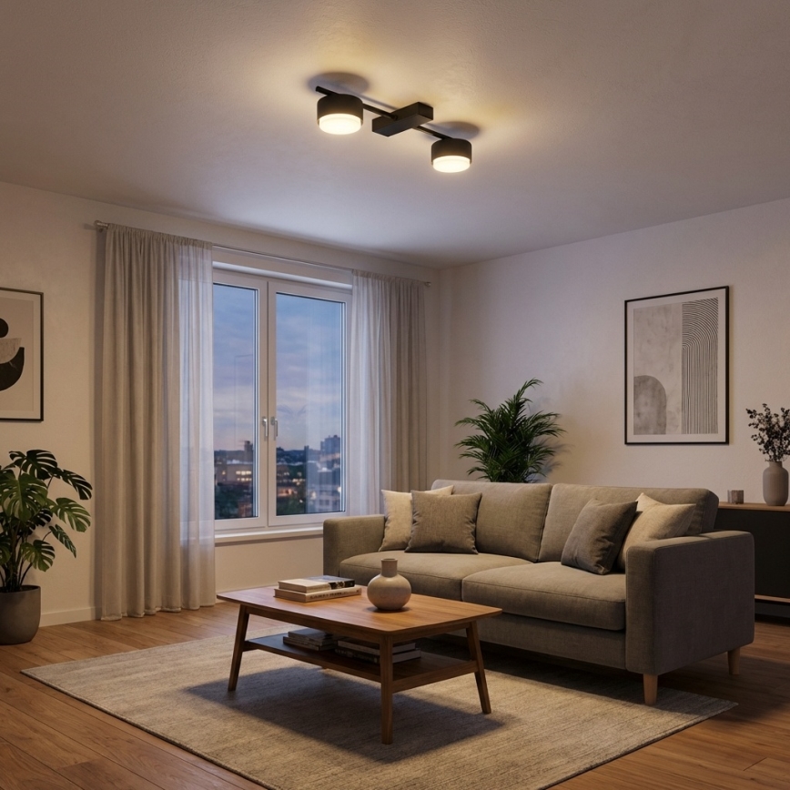 Brilagi - LED spotarmatur MONO 2xGX53/30W/230V sort