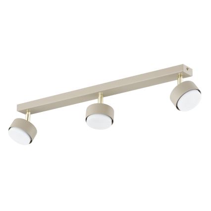Brilagi - LED-spotarmatur MONO 3xGX53/12W/230V beige
