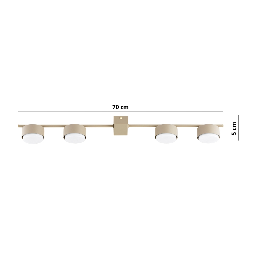 Brilagi - LED spotarmatur MONO 4xGX53/30W/230V beige