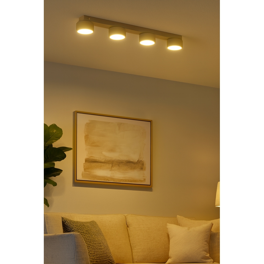 Brilagi - LED-spotarmatur MONO 4xGX53/30W/230V beige