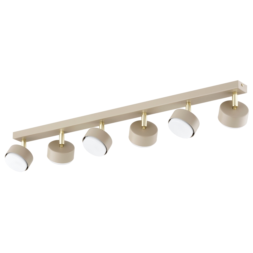 Brilagi - LED-spotarmatur MONO 6xGX53/30W/230V beige/guld