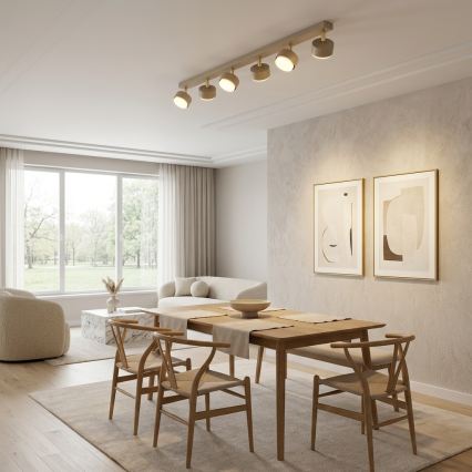 Brilagi - LED-spotarmatur MONO 6xGX53/30W/230V beige/guld