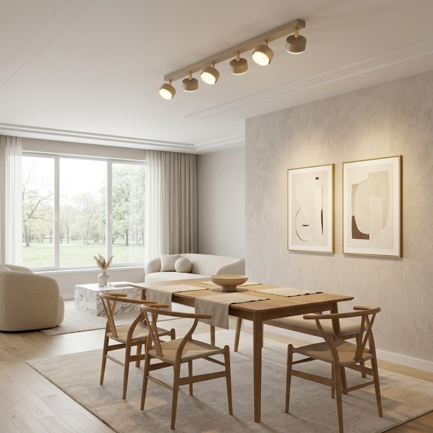 Brilagi - LED-spotarmatur MONO 6xGX53/30W/230V beige/guld