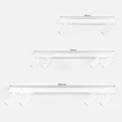 Brilagi - LED spotarmatur SELE 4xGU10/30W/230V + LED/20W hvid