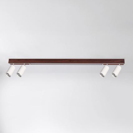 BRILAGI - LED spotarmatur SELE 4xGU10/30W/230V + LED/25W hvid/kirsebær-dekor