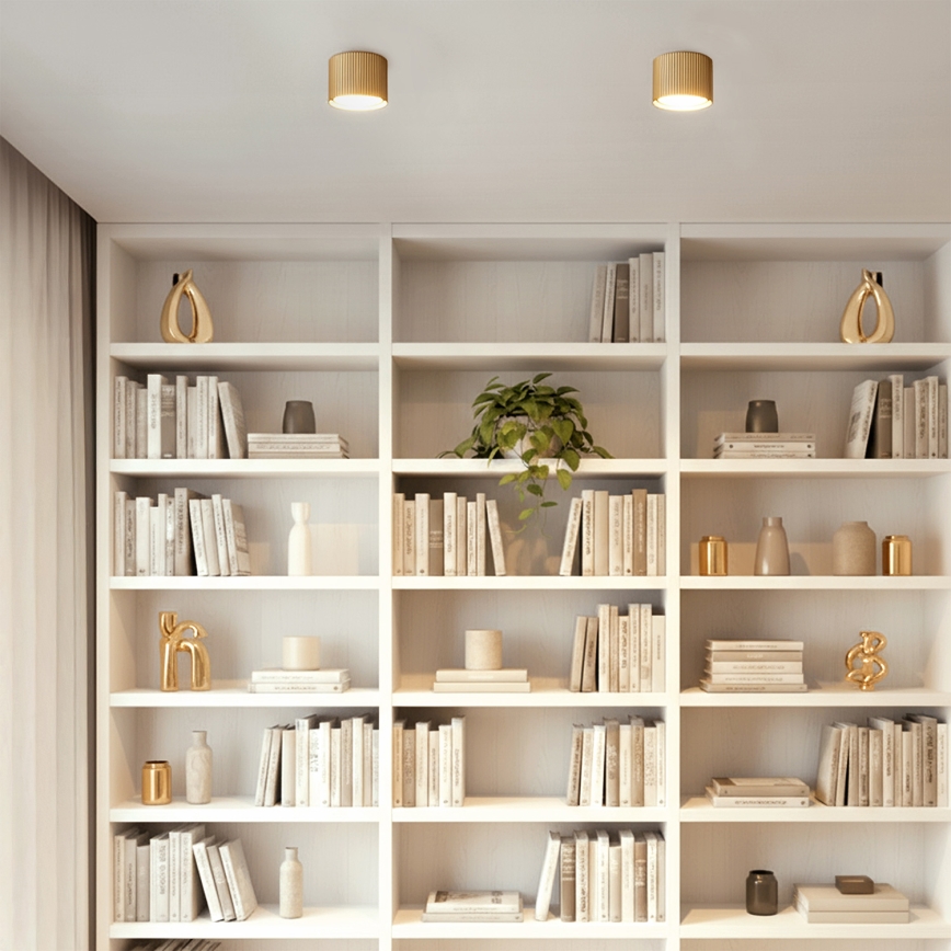 Brilagi - LED Spotarmatur STRIPY 1xGX53/15W/230V guld